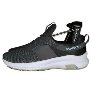 Womens Saucony Stretch & Go Breeze Mesh Running Sneaker Shoes Black Size 7